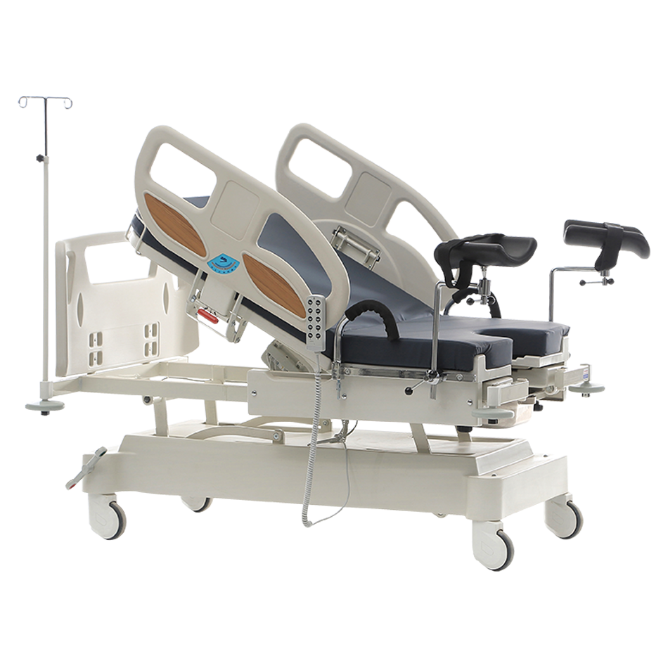 DELIVERY BED AND GYNECOLOGICAL EXAMINATION CHAIR